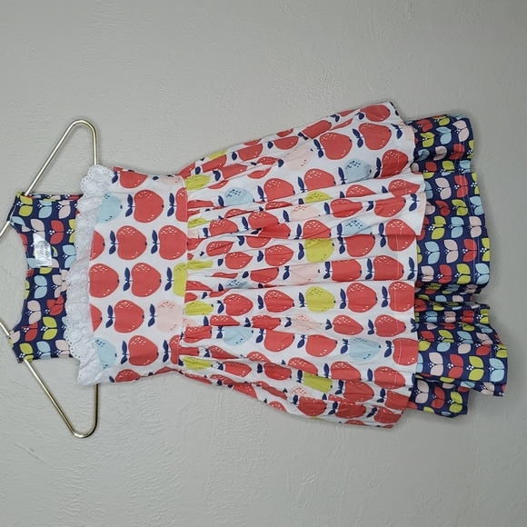 Little Miss Marmalade Apple Print Tiered Dress Size 4 NEW WITH TAGS - Picture 9 of 9
